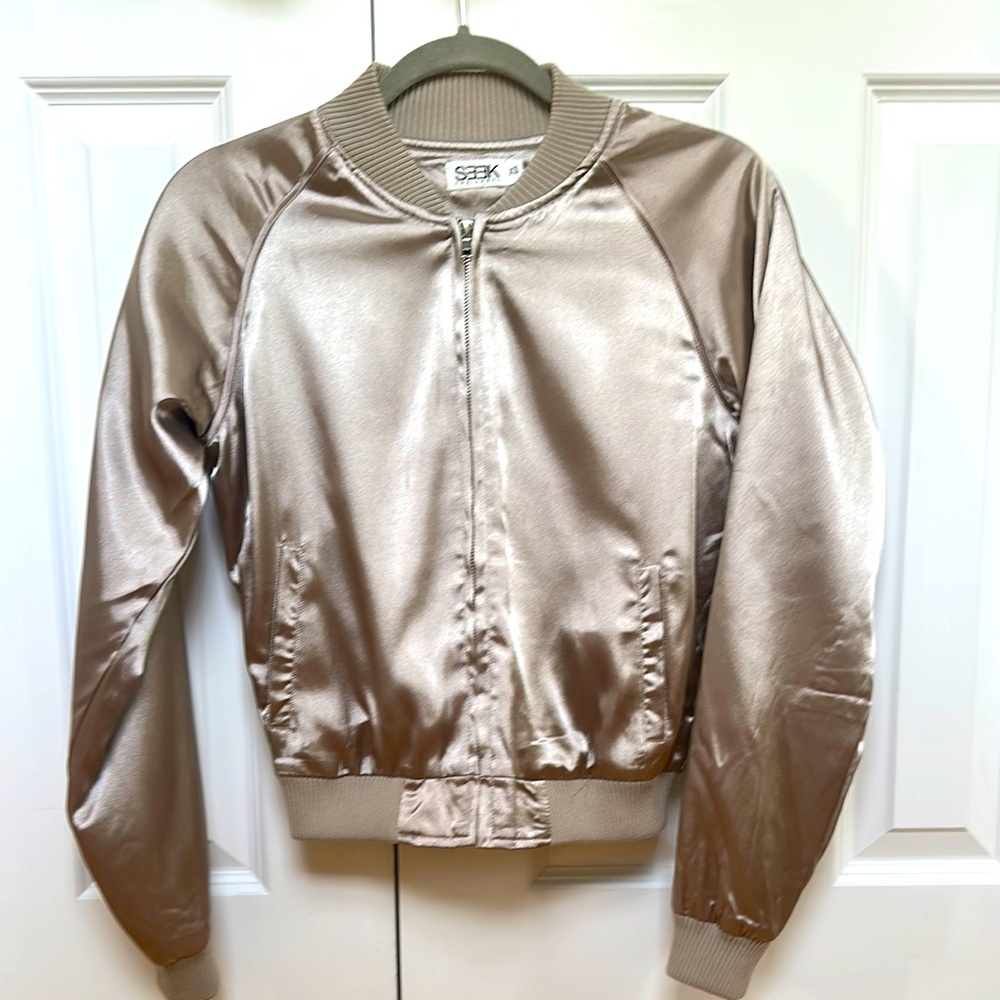 LF Metallic Bomber Jacket